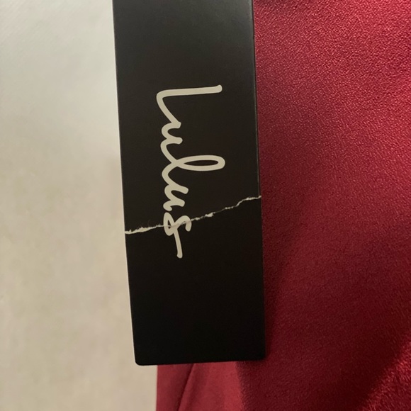Lulus dark red dress size small nwt - Picture 3 of 7